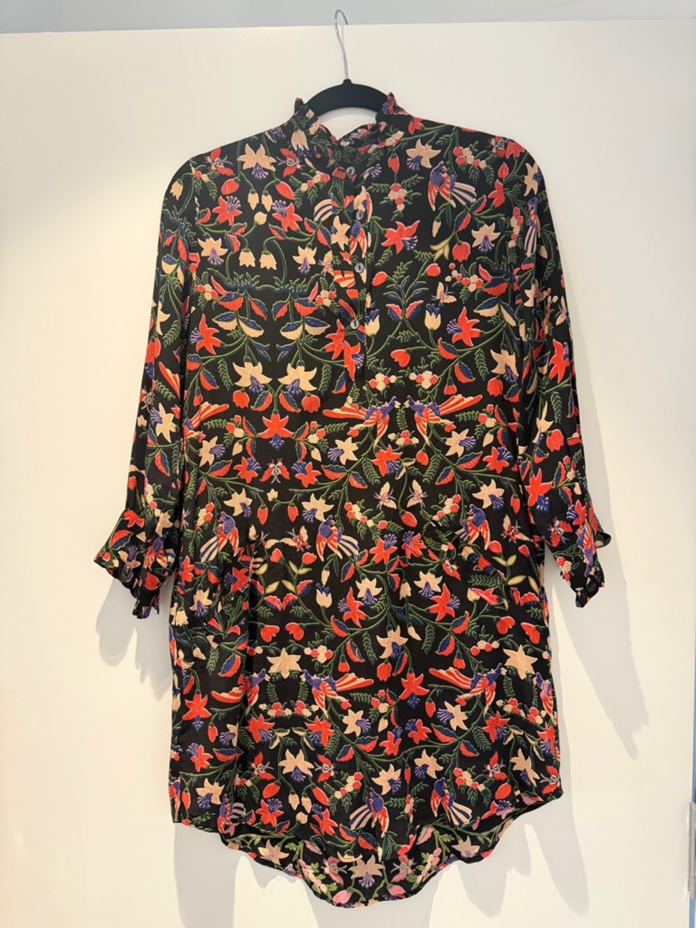 Banjanan Black Floral Mini Dress